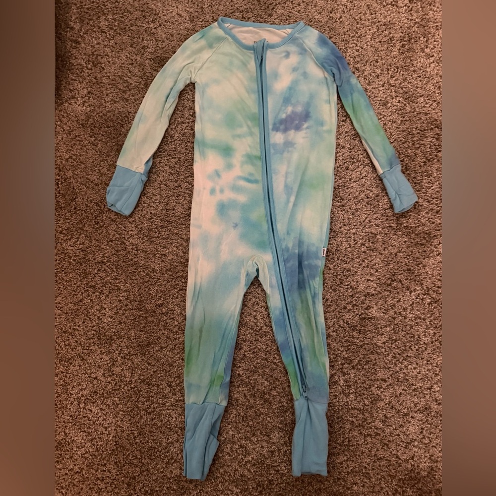Little Sleepies Tidepool Watercolor 6-12 Zippy